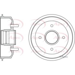 Brake Drum APEC DRM9145 OE Ref 1017668