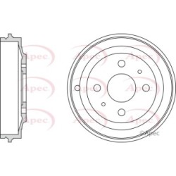 Brake Drum APEC DRM9147 OE Ref 4644847
