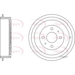 Brake Drum APEC DRM9157 OE Ref 7774593