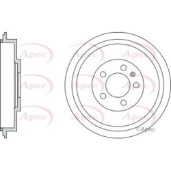 Brake Drum APEC DRM9169 OE Ref 1J0609617B