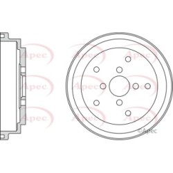 Brake Drum APEC DRM9187 OE Ref 4351160A00