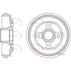 Brake Drum APEC DRM9200 OE Ref 9211082