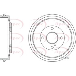 Brake Drum APEC DRM9202 OE Ref 1833868
