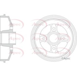 Brake Drum APEC DRM9205 OE Ref 4351163J10