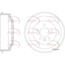 Brake Drum APEC DRM9207 OE Ref 2H0609617