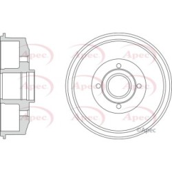 Brake Drum APEC DRM9209 OE Ref 432000505R
