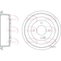 Brake Drum APEC DRM9210 OE Ref 584110U000