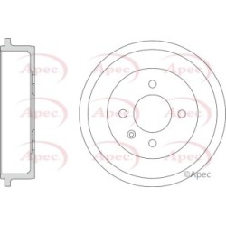 Brake Drum APEC DRM9216 OE Ref 10135569