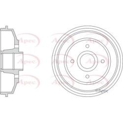 Brake Drum APEC DRM9219 OE Ref 432035124R