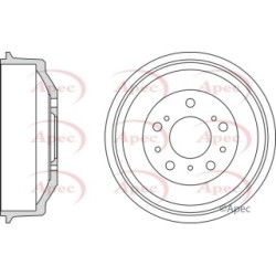 Brake Drum APEC DRM9705 OE Ref 4449694