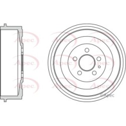 Brake Drum APEC DRM9710 OE Ref 1471288080