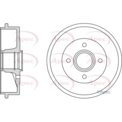 Brake Drum APEC DRM9905 OE Ref 424745