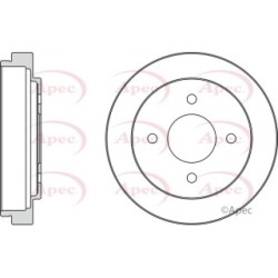 Brake Drum APEC DRM9907 OE Ref 432065F012