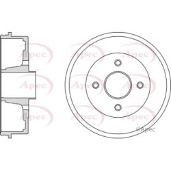 Brake Drum APEC DRM9911 OE Ref 4320000QAG