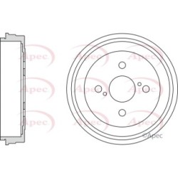 Brake Drum APEC DRM9925 OE Ref 4243152021