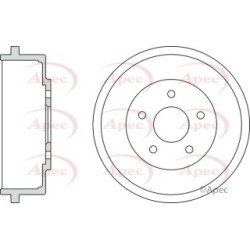 Brake Drum APEC DRM9927 OE Ref 1361304