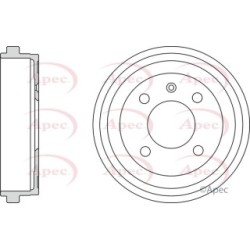 Brake Drum APEC DRM9929 OE Ref 1S0609617