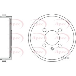 Brake Drum APEC DRM9932 OE Ref 6X0609617