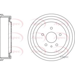 Brake Drum APEC DRM9939 OE Ref 90538928