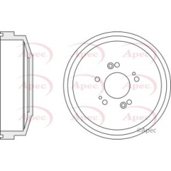 Brake Drum APEC DRM9942 OE Ref 0K56A26251A