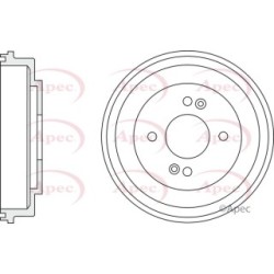 Brake Drum APEC DRM9947 OE Ref 584111C000
