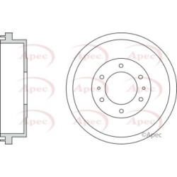 Brake Drum APEC DRM9950 OE Ref 432060X800
