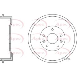 Brake Drum APEC DRM9955 OE Ref SDC000010