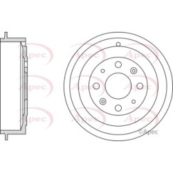 Brake Drum APEC DRM9956 OE Ref 51840909