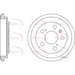 Brake Drum APEC DRM9963 OE Ref 4351179J00