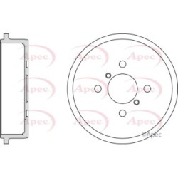 Brake Drum APEC DRM9966 OE Ref 424310D030