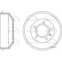 Brake Drum APEC DRM9967 OE Ref 545120006