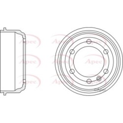 Brake Drum APEC DRM9969 OE Ref 801594