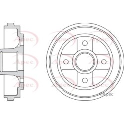 Brake Drum APEC DRM9970 OE Ref 4351186G50