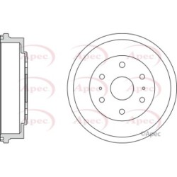 Brake Drum APEC DRM9972 OE Ref 4243126180