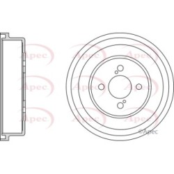 Brake Drum APEC DRM9973 OE Ref 4243152090