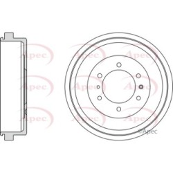 Brake Drum APEC DRM9974 OE Ref 8980618131