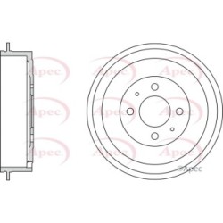 Brake Drum APEC DRM9976 OE Ref 424758