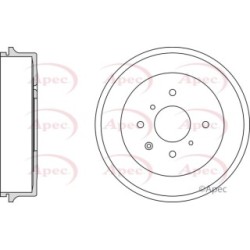 Brake Drum APEC DRM9979 OE Ref 424748
