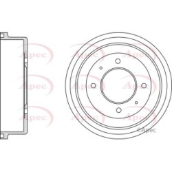 Brake Drum APEC DRM9981 OE Ref 4544230101