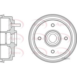 Brake Drum APEC DRM9982 OE Ref 4240397205