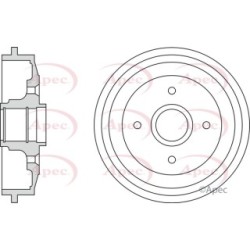 Brake Drum APEC DRM9986 OE Ref 424749