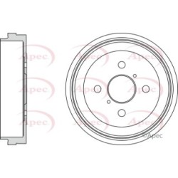 Brake Drum APEC DRM9998 OE Ref 424310D010