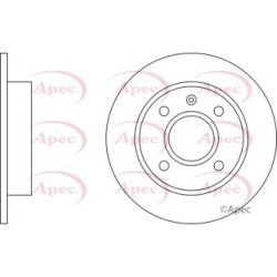 Brake Disc APEC DSK110 OE Ref 1107767