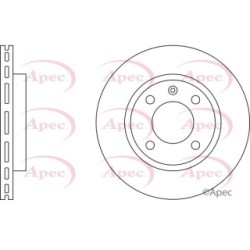 Brake Disc APEC DSK116 OE Ref 321615301B