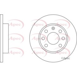 Brake Disc APEC DSK117 OE Ref 93182290