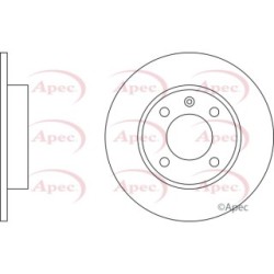Brake Disc APEC DSK137 OE Ref 811615301B