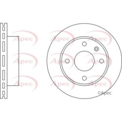 Brake Disc APEC DSK145 OE Ref 1595875