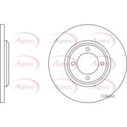 Brake Disc APEC DSK158 OE Ref 1473814