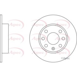 Brake Disc APEC DSK159 OE Ref 90008003