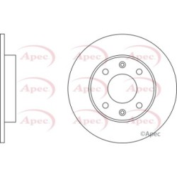 Brake Disc APEC DSK182 OE Ref 4246A5